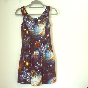 ModCloth Fervour Galaxy A-Line Dress w/ Pockets